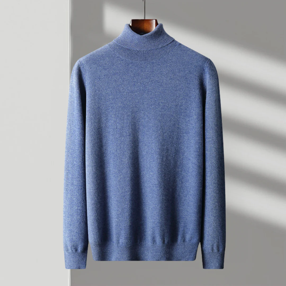 Czarna Merino Wełniana Golf