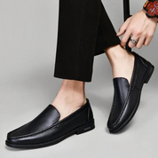 Eleganckie skórzane loafersy