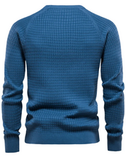 Męski Sweter z Wzorem w Kratkę