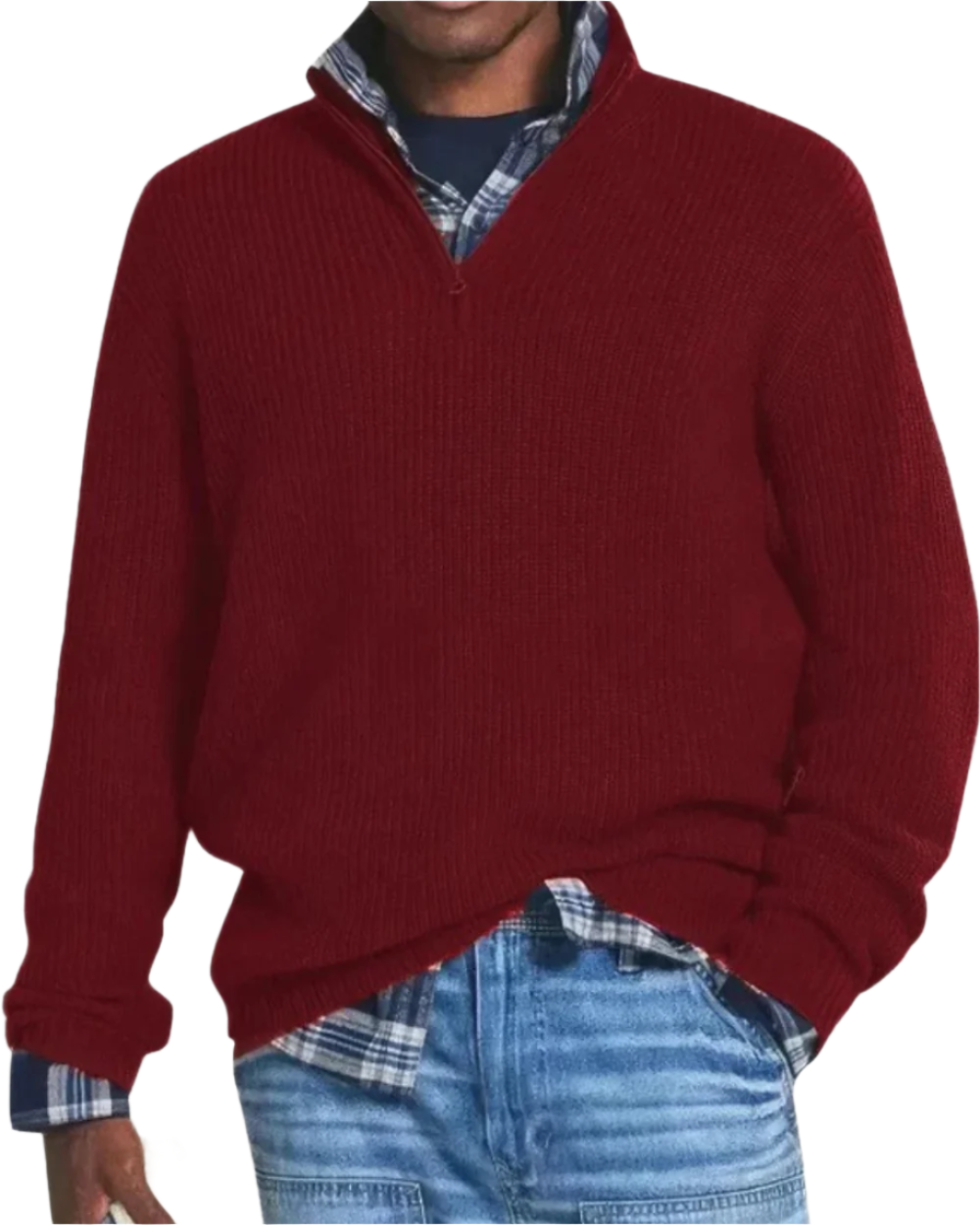 Sweter Diego z zamkiem