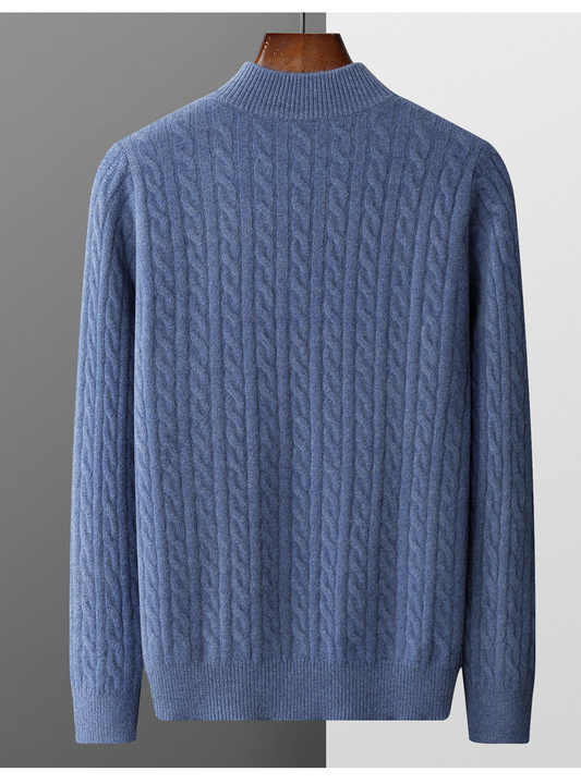 Deneb Kaszmirowy Woven Half Zip
