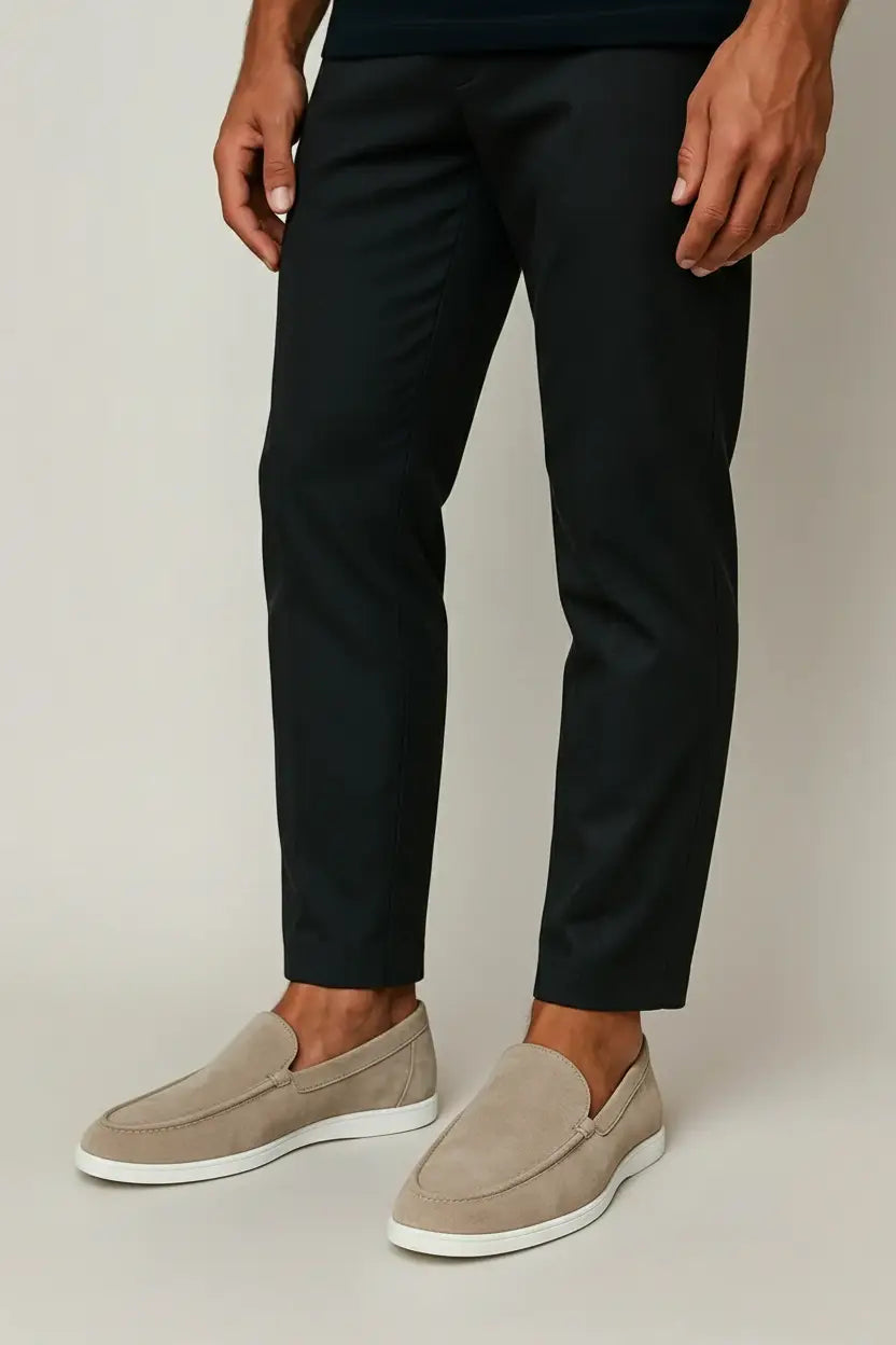 Eleganckie zamszowe loafersy