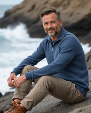 Sweter Diego z zamkiem