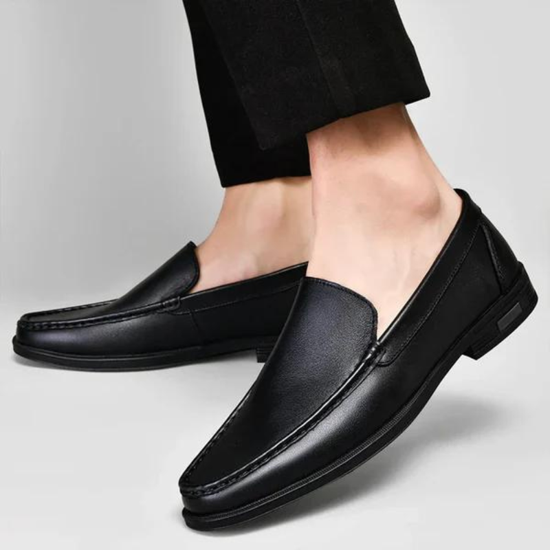 Eleganckie skórzane loafersy