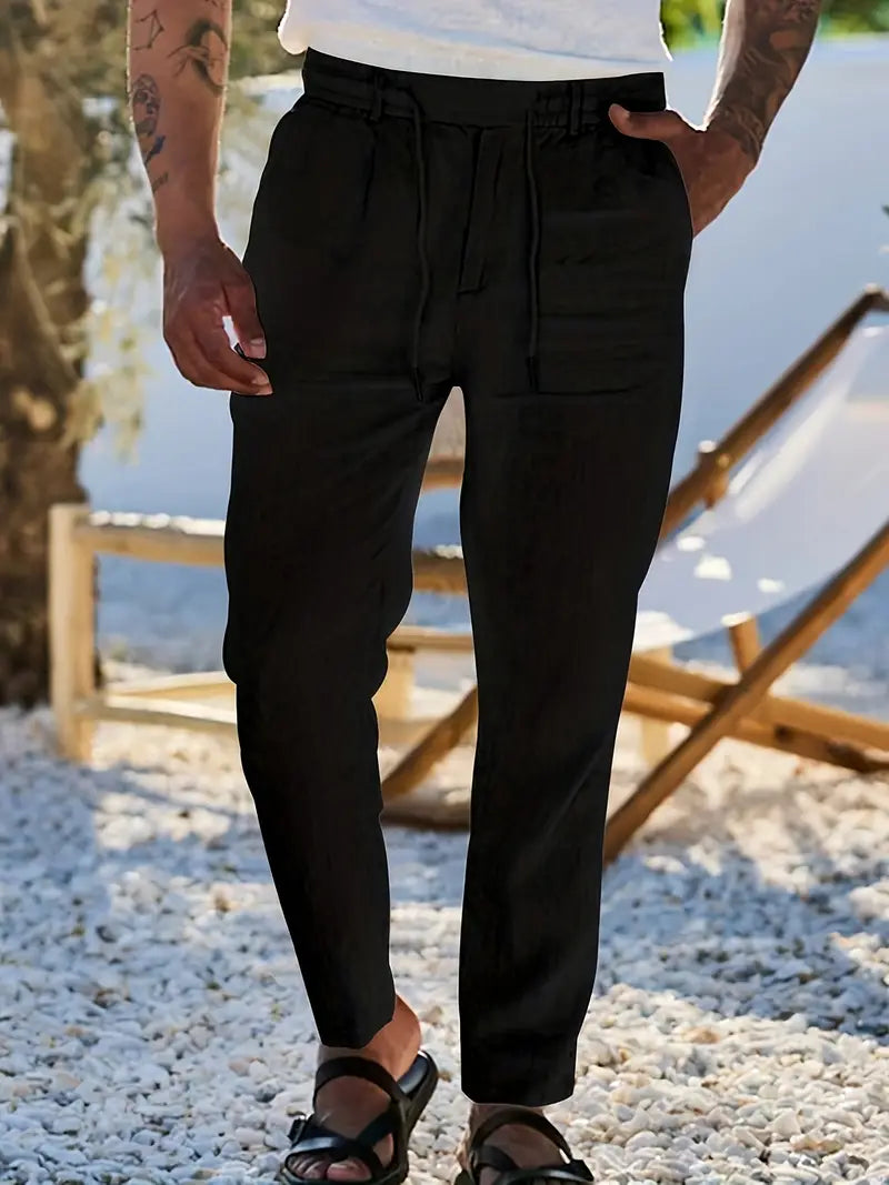 Eleganckie lniane spodnie