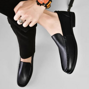 Eleganckie skórzane loafersy