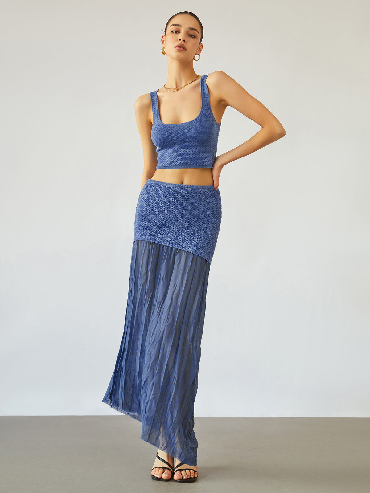Spódnica Maxi Patchwork Sea Breeze