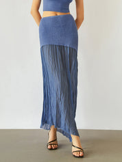 Spódnica Maxi Patchwork Sea Breeze