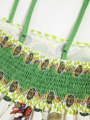 Sukienka Długa Cami z Kieszeniami Birdie Print