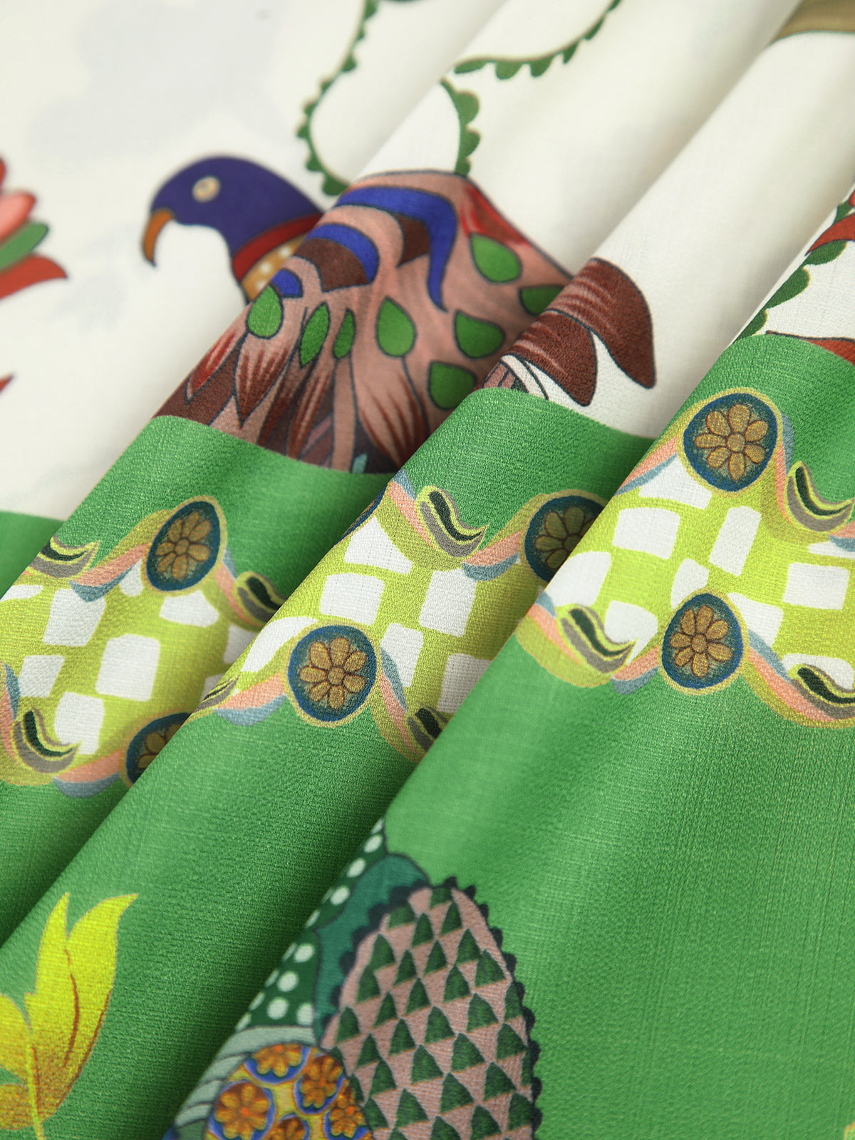 Sukienka Długa Cami z Kieszeniami Birdie Print