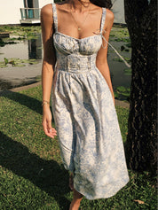 Sukienka Midi Cami Kwiatowa Sapphire Garden