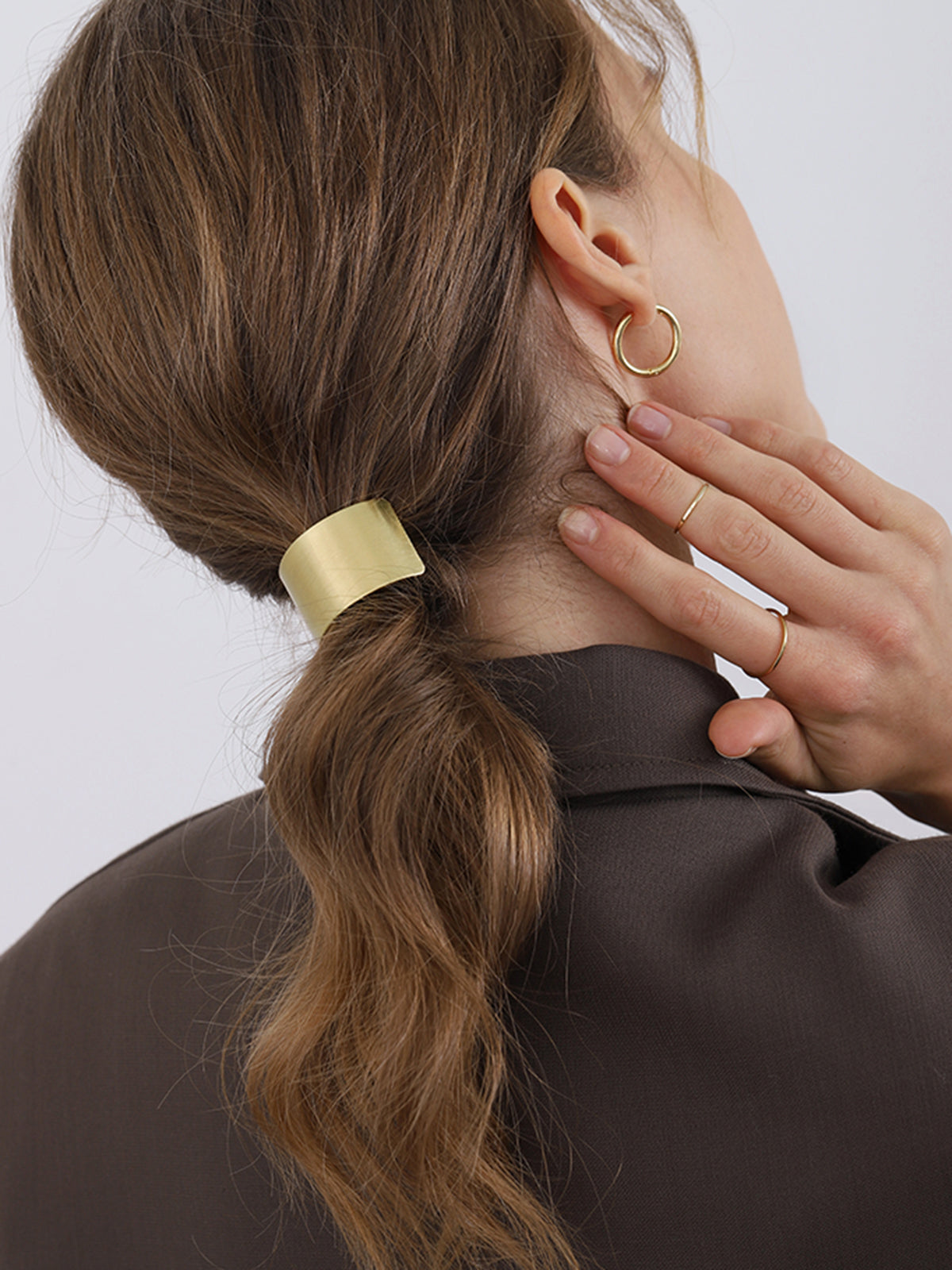 Metaliczny Cuff do Włosów