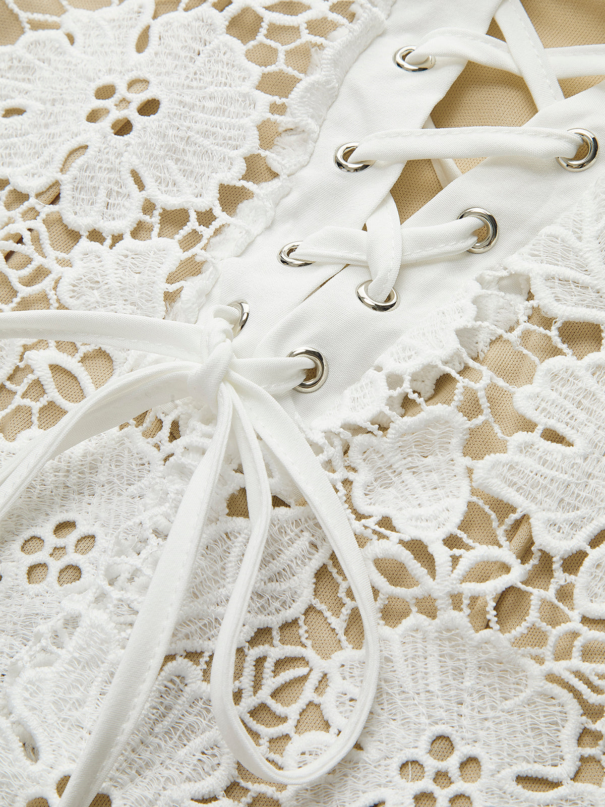Sukienka Cami z Podwójnej Warstwy Koronkowej