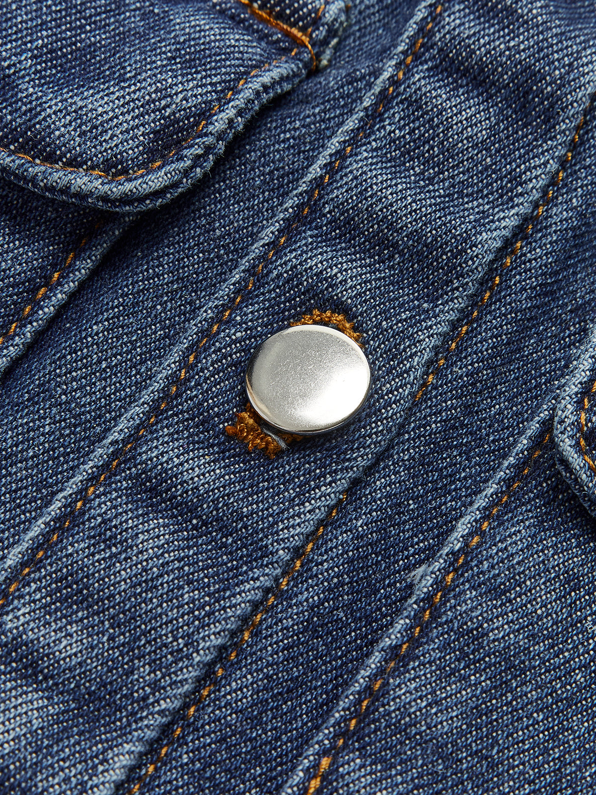 Kamizelka z denimu z kieszeniami i odwróconym kołnierzem