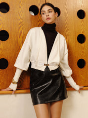 Rękaw Mutton Leg Petite Sweter