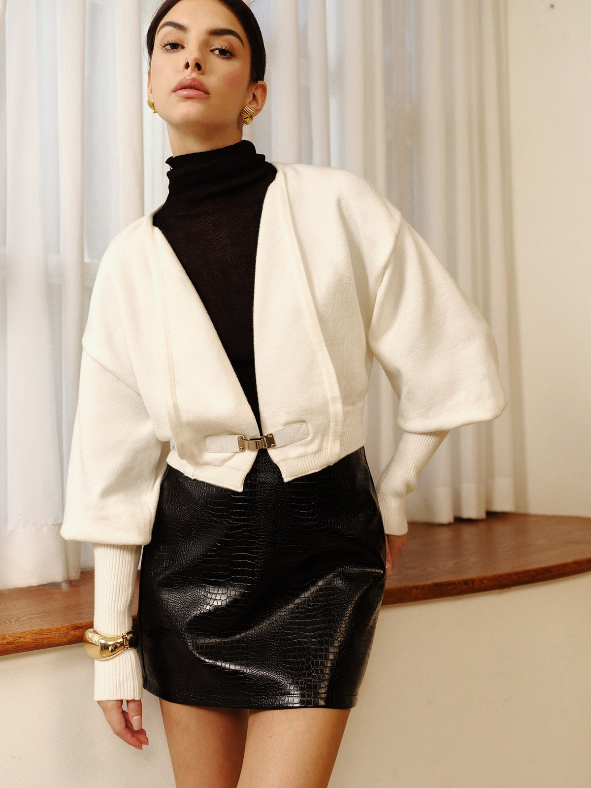 Rękaw Mutton Leg Petite Sweter