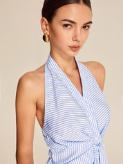 Paski Halter Tie Top