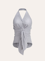 Paski Halter Tie Top