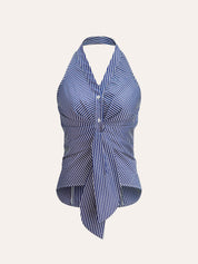 Paski Halter Tie Top