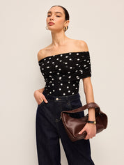 Body Off-Shoulder w Kropki