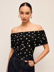 Body Off-Shoulder w Kropki
