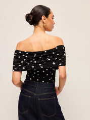 Body Off-Shoulder w Kropki
