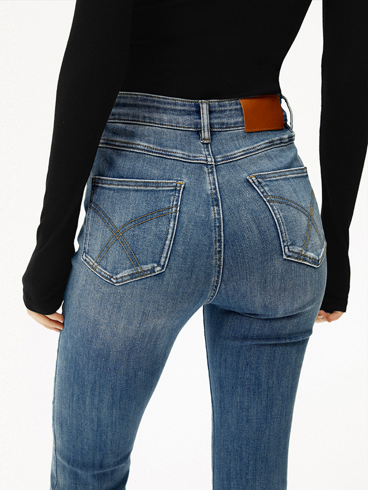 Jeansy Bootcut z Wysokim Stanem