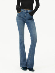 Jeansy Bootcut z Wysokim Stanem