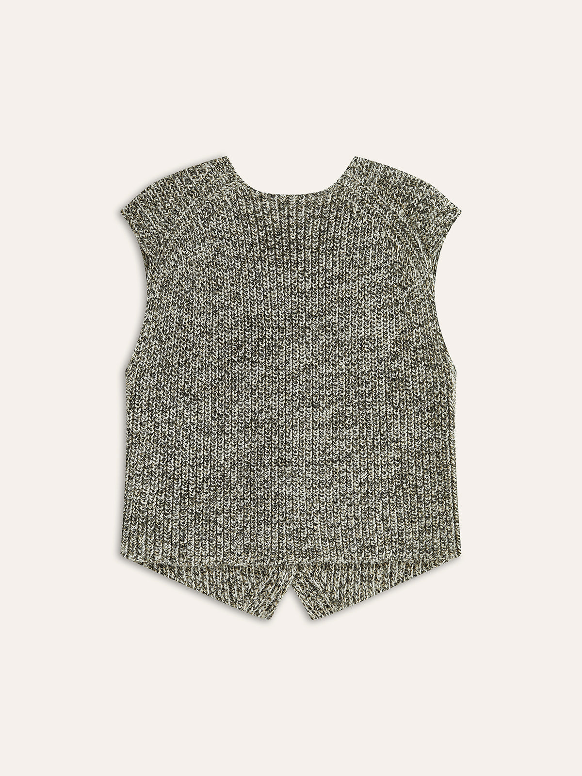 Sweter bez rękawów z guzikami