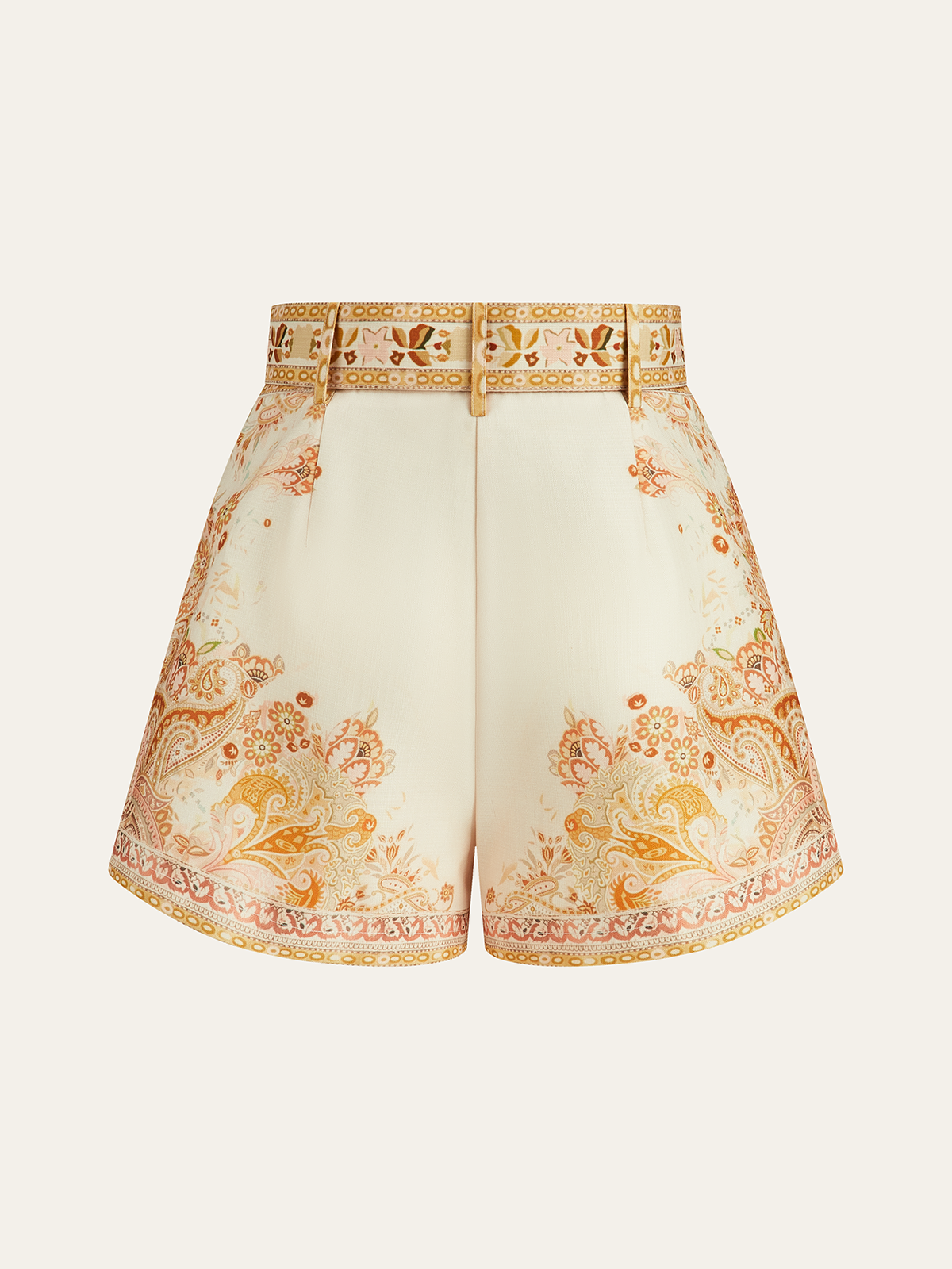 Spodenki Boho z Paskiem i Wzorem