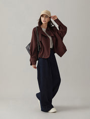 Vintage Luźny Trench Coat