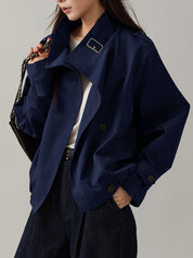 Vintage Luźny Trench Coat