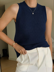 Top bez rękawów Knit Hollow