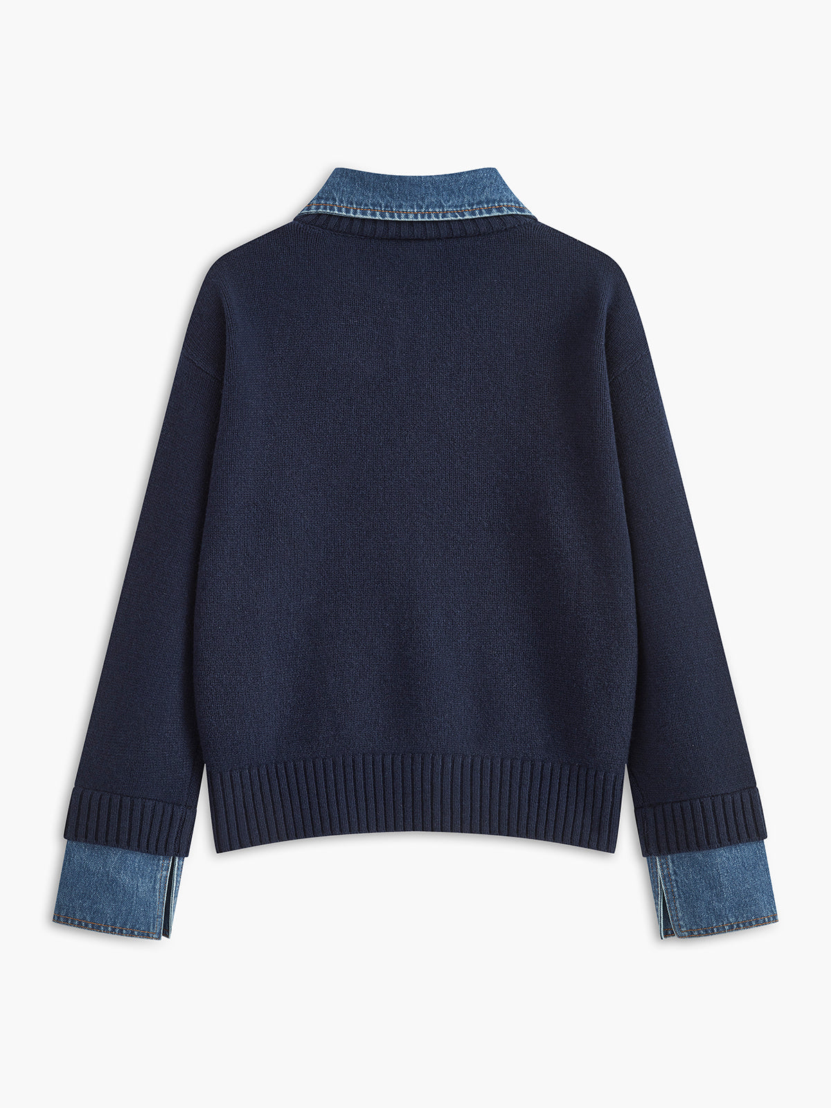 Sweter z kołnierzem 2 w 1