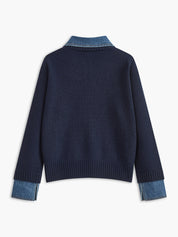 Sweter z kołnierzem 2 w 1