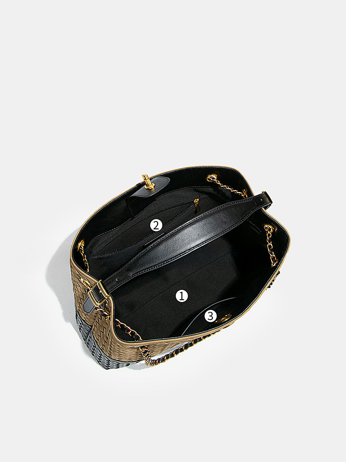 Torebka Hobo Wykonana w Dwu Tonacji