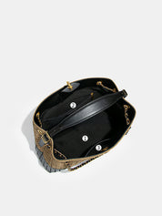 Torebka Hobo Wykonana w Dwu Tonacji