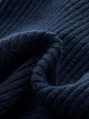 Sweter z krótkim rękawem z metalowym zapięciem i kołnierzem