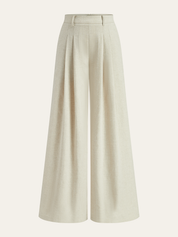Bawełnowy top z lnu i spódnice plisowane
