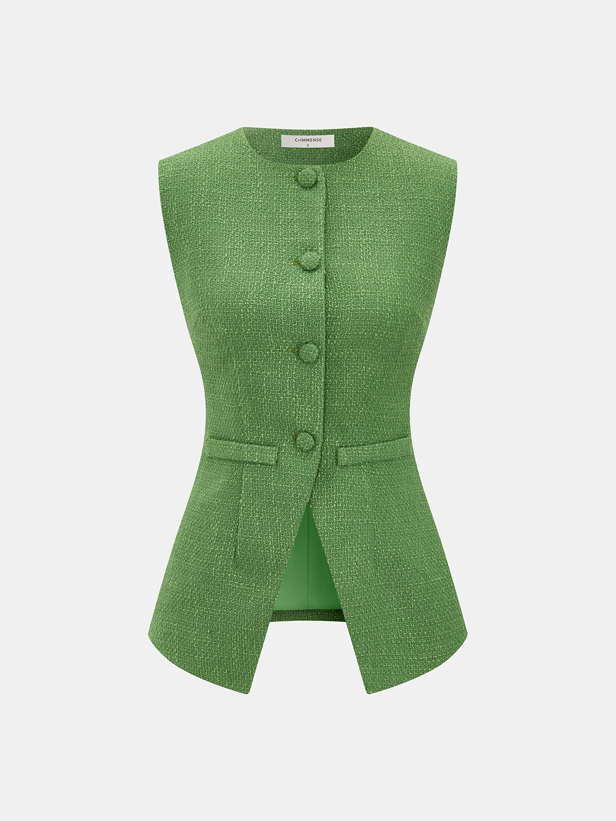 Kamizelka bez rękawów i szorty Tweed