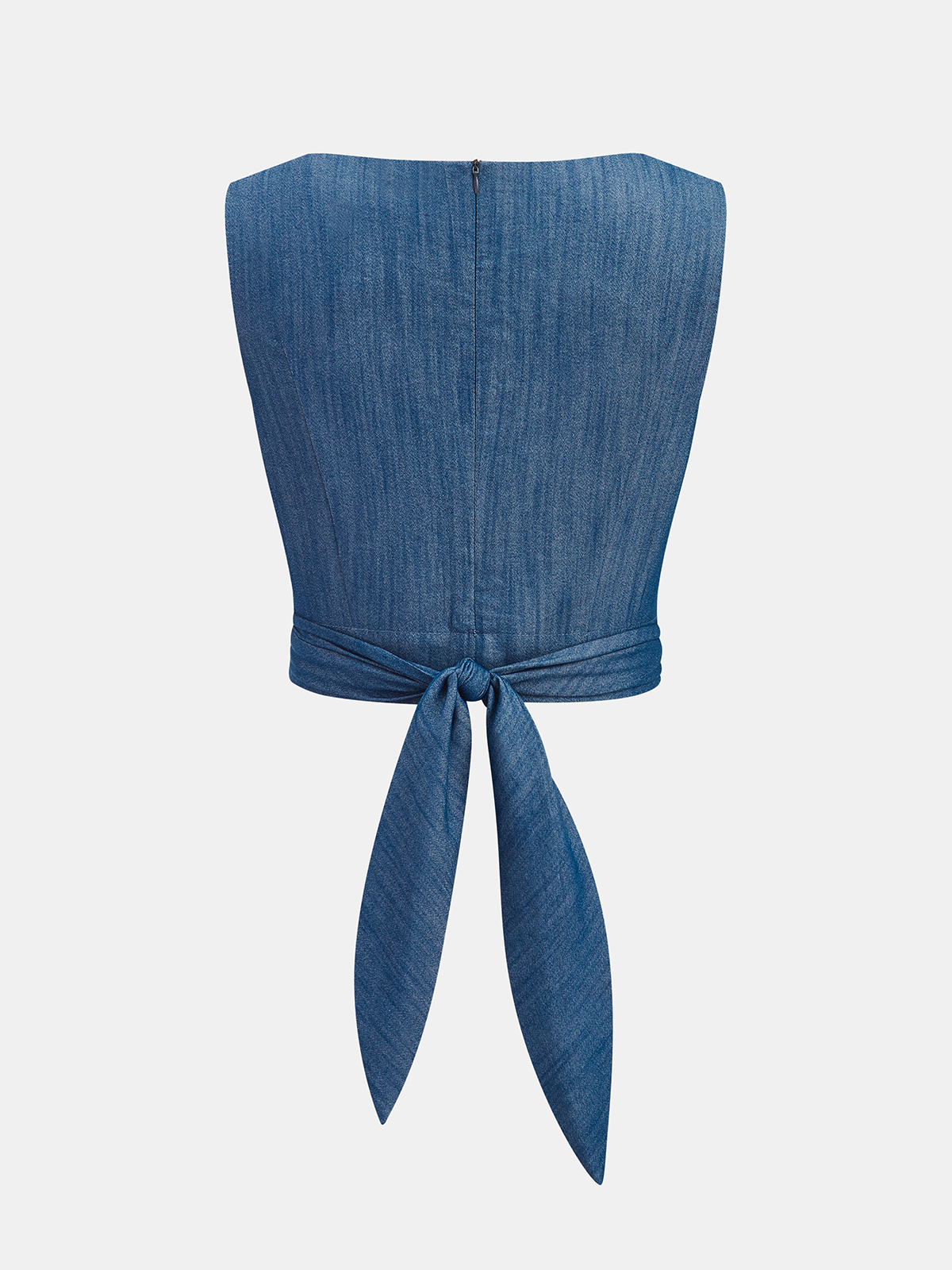 Zestaw Crop Top z Krzyżowym Zapięciem i Spodniami z Szerokimi Nogawkami