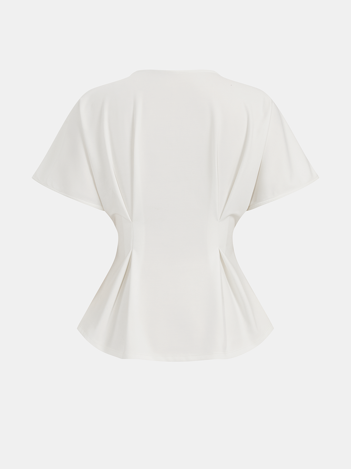 Bluzka Fitted z Peplum i Rękawem Dolman