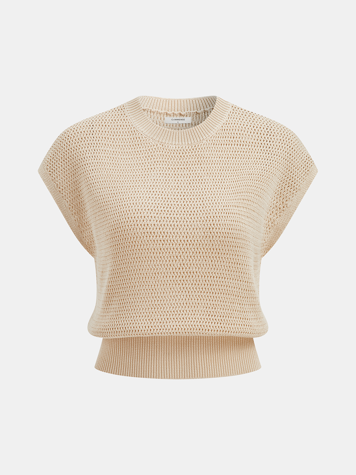 Sweter z dzianiny z rękawami na kapeluszu