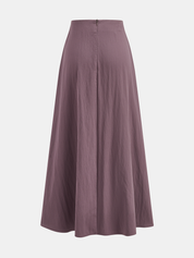 Spódnica maxi A-line z bawełny