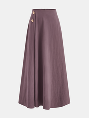 Spódnica maxi A-line z bawełny