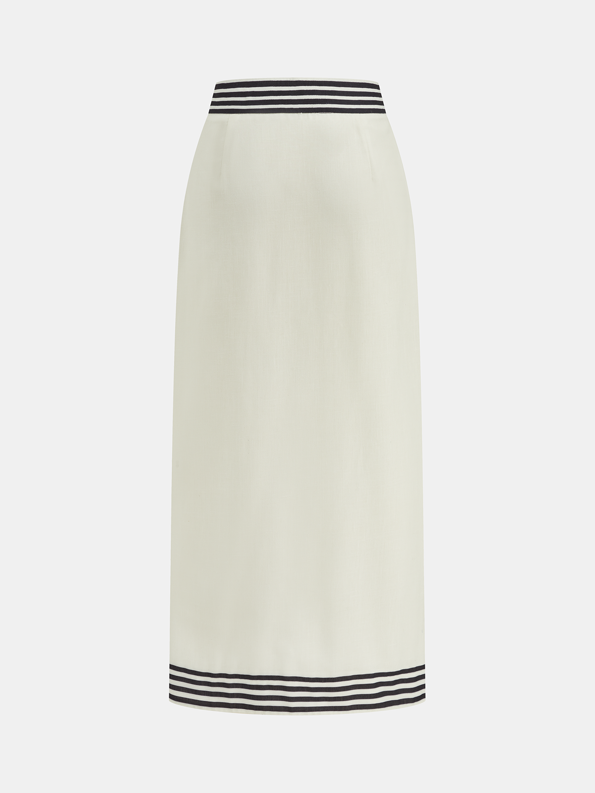 Top w paski z ramiączkami i spódnica midi