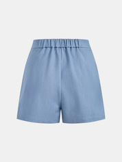 Spodenki Casual z Ozdobami w Średnim Talii