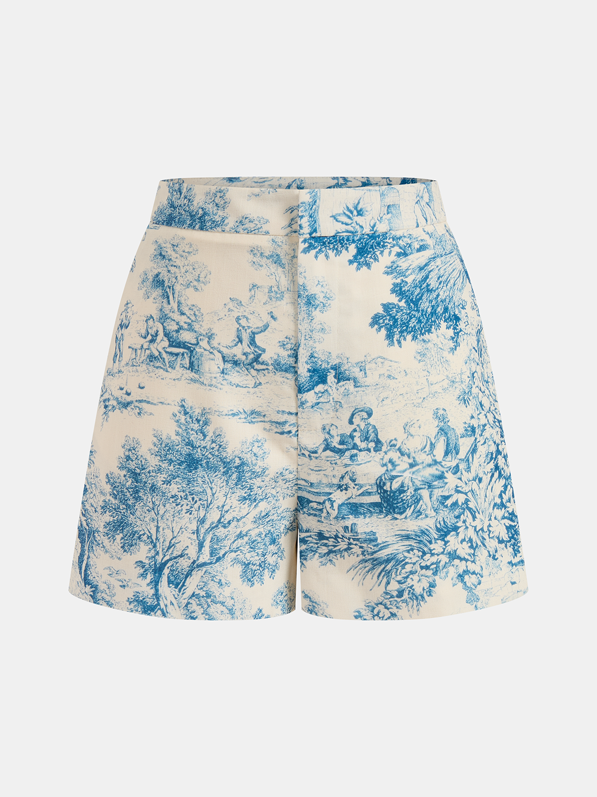 Zestaw bezrękawnik i szorty w print w stylu toile