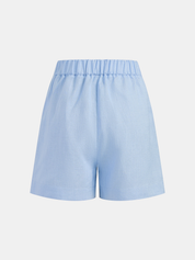 Zestaw kamizelki i szortów z guzikami z mieszanki Tencel
