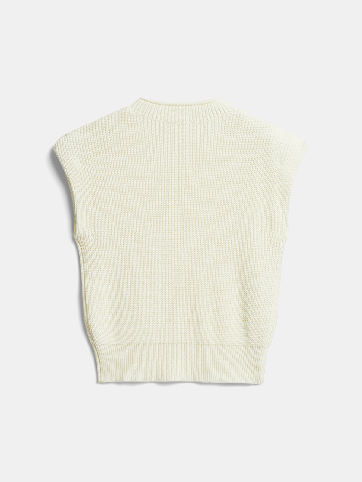 Gładki sweter bez rękawów